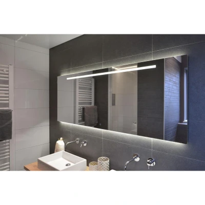 Afbeelding van LoooX Ml line spiegel 140x70 led verlichting onder plus boven geintegreerd