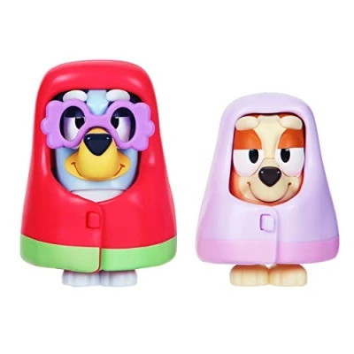 Afbeelding van Bluey Bingo speel en grannieset: 6,3 cm beweegbare figuren, set van 2 bestaande uit afneembare hoezen bril