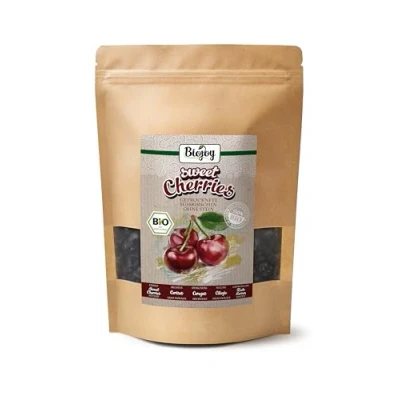Afbeelding van Biojoy Biologische gedroogde kersen (500 g), heel, zonder pitten en zwavel
