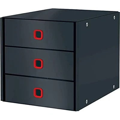 Afbeelding van Leitz Click &amp; Store Cosy Ladenblok, 3 Laden, Grijs Ladenblok
