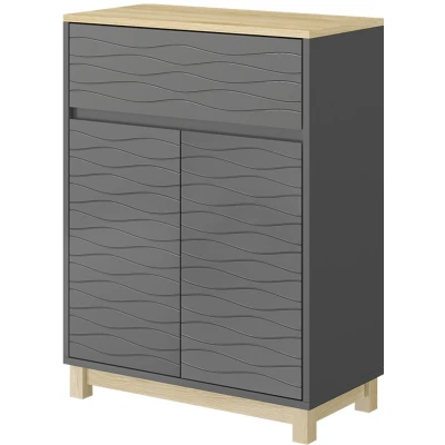 Afbeelding van Vicco Livia Midikast 60 x 80 cm met lade Antraciet