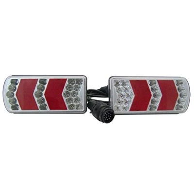 Afbeelding van Berger &amp; Schröter Aanhangerverlichtingsset 13 polig Knipperlicht, Remlicht, Kentekenverlichting, Mistachterlicht, Reflector, Achteruitrijlicht, Achterlicht