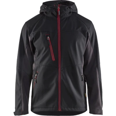 Afbeelding van Blaklader 4753 Softshell Werkjas Zwart/Rood