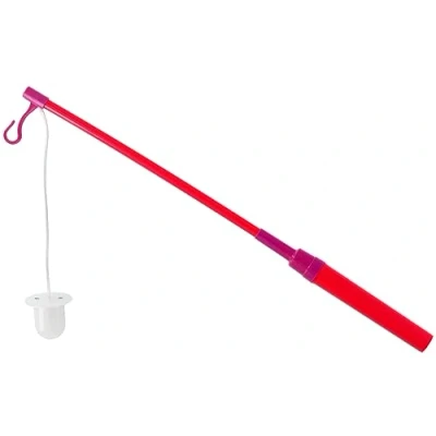 Afbeelding van Folat Lampionstokje Rood Paars 40 cm Lampion Sint maarten lampionnen optocht papier