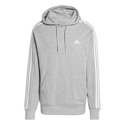 Afbeelding van ADIDAS SPORTSWEAR 3S Ft Capuchon Heren Medium Grey Heather / White M