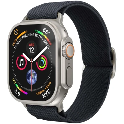 Afbeelding van Vonmählen Klassiek nylon polsbandje voor Apple Watch 42 44 45 49 mm (Nylon), Horlogebandjes, Blauw