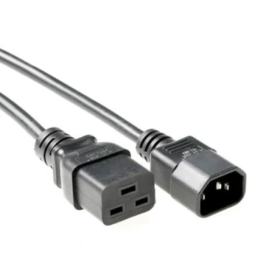 Afbeelding van ACT AK5438 230V Stroomkabel C14/C19 Zwart 50 cm