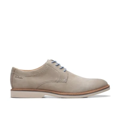 Afbeelding van Clarks Atticus Veterschoenen, Heren, Maat: 41.5, Grey Nubukleer