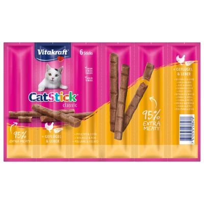 Afbeelding van Vitakraft Cat Stick Mini Kattensnack Lever 6 stuks