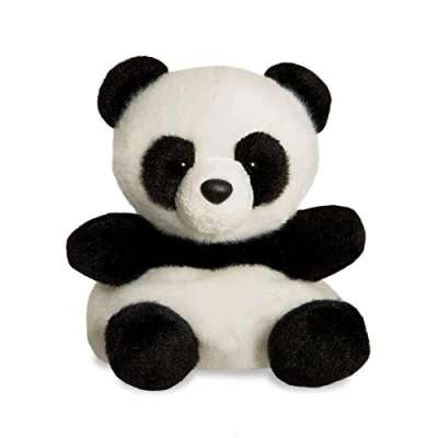 Afbeelding van Pluche dieren knuffels zwart/witte panda van 13 cm Knuffeldieren pandas speelgoed