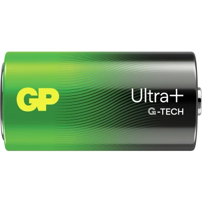 Afbeelding van batterij Ultra+ Alkaline D 2 stuks