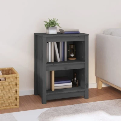 Afbeelding van Boekenkast 50x35x68 cm massief grenenhout grijs
