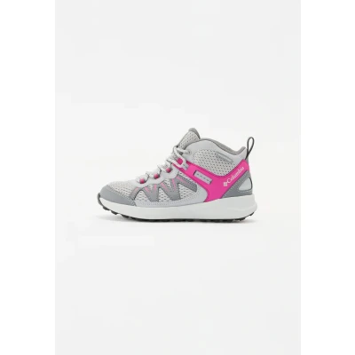 Afbeelding van Columbia Youth Peakfreak RUSH Unisex Korte laarzen voor kinderen, Maat: 39, Grey/purple Leer en textiel