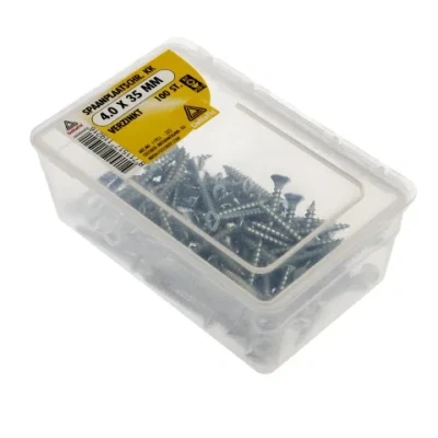 Afbeelding van Deltafix Spaanplaatschroef Kruiskop 4.0x35mm 100 Stuks