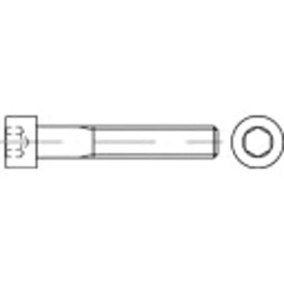 Afbeelding van TOOLCRAFT 116681 Cilinderschroeven M4 10 mm Binnenzeskant (inbus) DIN 912 Staal Galvanisch verzinkt 100 stuk(s)