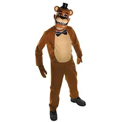Afbeelding van Rubies Horror Films Kostuum Freddy Jongen Bruin, Wit / Beige Maat 116 Halloween Verkleedkleding