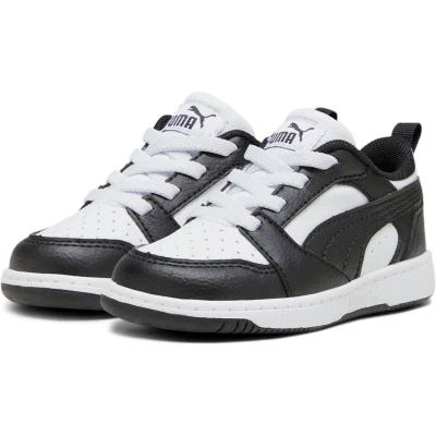 Afbeelding van PUMA Rebound V6 Lo Ac Inf, uniseks kindersneakers, White Black