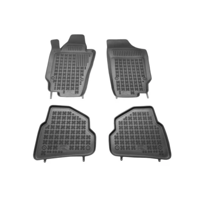 Afbeelding van REZAW PLAST 202004 Vloermatset Rubber voor en achter 4 Zwart Op maat gemaakt SEAT: Ibiza