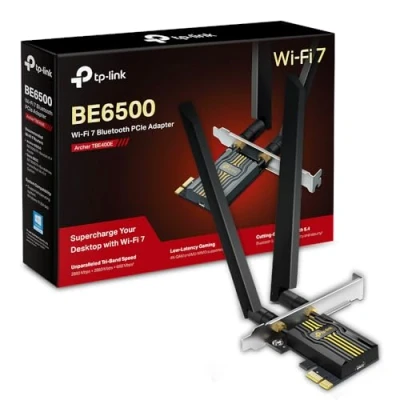 Image de TP Link Archer TBE400E V1 Adaptateur réseau PCIe Wi Fi 6E, 7, Bluetooth