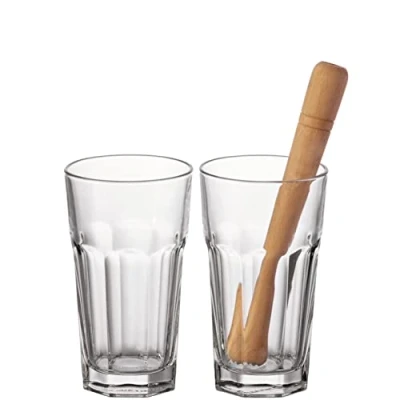 Image de Verre à  mojito avec pilon 55cl Lot de 2 ROCK
