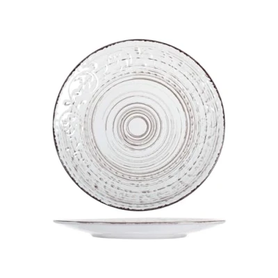 Afbeelding van H&amp;h Courtyard Plat, 27,5 cm, Wit, 6 Stuk