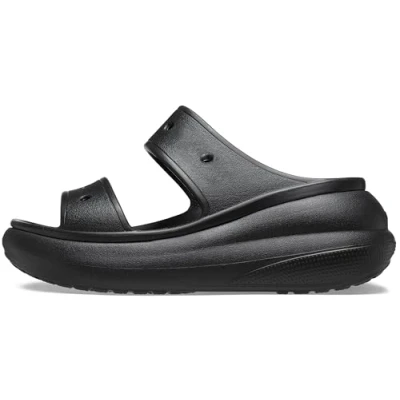 Afbeelding van Crocs Classic Crush Muiltjes met hak, Maat: 41 42, Black Kunststof