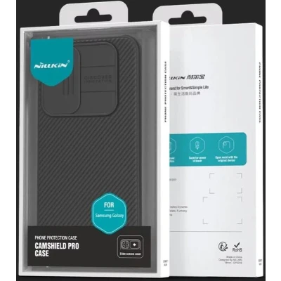 Afbeelding van Nillkin CamShield Hoesje Geschikt voor Samsung Galaxy A55 Back Cover met Camera Slider Extra Bescherming Blauw
