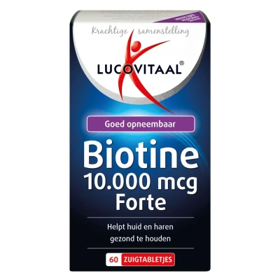 Afbeelding van Stapel tot 60% korting Lucovitaal Biotine Forte, 10.000mcg 60 zuigtabletten