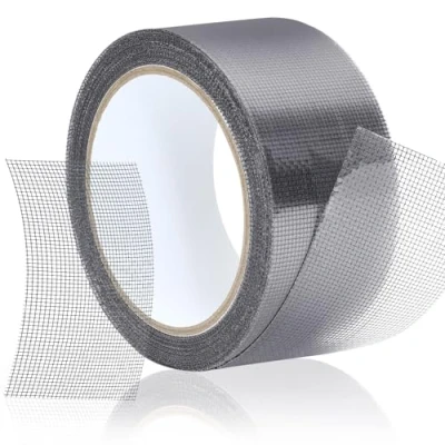 Afbeelding van Wexoma Reparatieset voor muggennet, 5 cm x 10 m, reparatieband sterk plakband, zelfklevende reparatietape van glasvezel