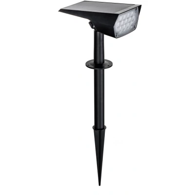 Afbeelding van PRIOS Solar buitenverlichting 1licht kunststof H: 48.3 cm zwart Inclusief lichtbron