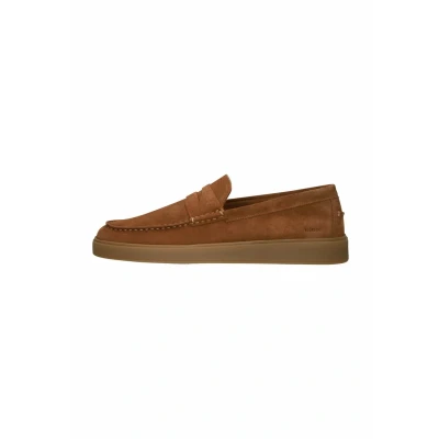 Afbeelding van Blackstone ZUKO ENZO Cognac Slip ons Man Brown Maat: 40