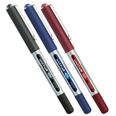Afbeelding van Mitsubishi Uni Ball Eye Balpen, fijne punt, 0,2 mm, meerkleurig, 3 stuks