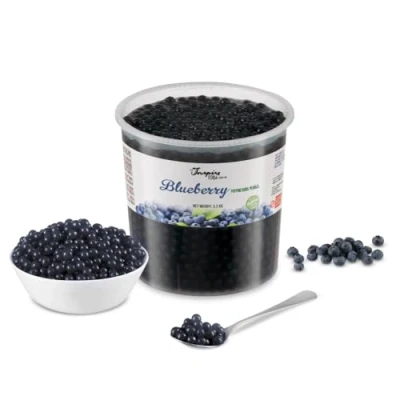 Image de INSPIRE FOOD bubble tea Perles Myrtille tea, perle de tapioca pour 100% vegan et sans gluten, colorant artificiel, 3.2 kg