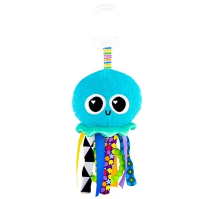 Afbeelding van LAMAZE L27194 Mini Clip &amp; Go Sprinkles The Jellyfish, on Pram and Pushchair Newborn, Sensory Toy voor baby&#039;s, jongens en meisjes vanaf 0 6 maanden