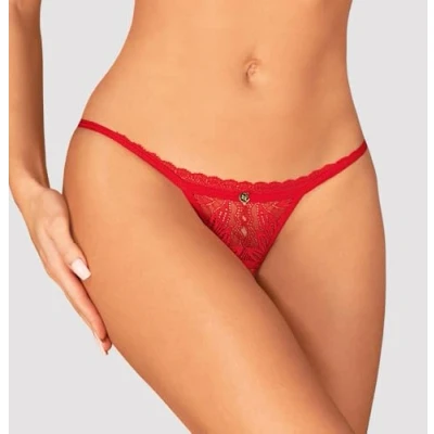 Afbeelding van Obsessive Chilisa Kruisloze String Rood XS/S