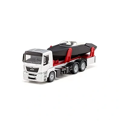 Afbeelding van SIKU 2715 MAN Truck met motorboat