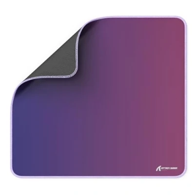 Afbeelding van ATTACK SHARK CM03 eSports Gaming muismat, grote muismat met waterbestendige coating, glad oppervlak zware textuur, antislip rubberen basis, 450 x 400 4 mm, paars kleurverloop