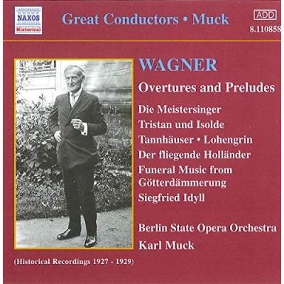 Afbeelding van Berlin State Opera Orchestra, Karl Muck Wagner: Overtures And Preludes (CD)