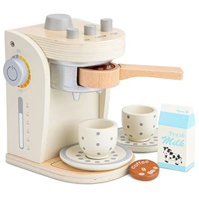 Afbeelding van New Classic Toys Houten speelgoedkoffiezetapparaat