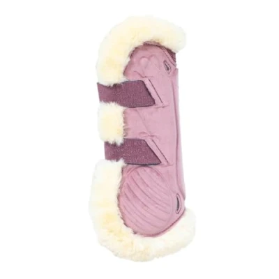 Afbeelding van Kentucky Peesbeschermers Bamboo Elastic Velvet Vegan Bont Oud Roze M