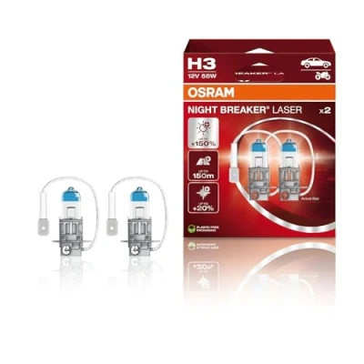 Afbeelding van OSRAM 64151NL HCB Gloeilamp, verstraler H3 12V 55W 3950K Halogeen BMW: 5 Saloon, 3 Touring, OPEL: Zafira B, Corsa D Hatchback