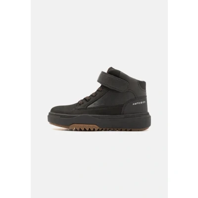 Afbeelding van Geox Bunshee BOY ABX Veterboots voor kinderen, Maat: 31, Black Leer en imitatieleer
