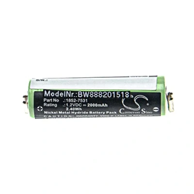 Afbeelding van vhbw Batterij compatibel met Moser ChroMini 1591, 1591B, 1591Q scheerapparaat elektrisch (2000 mAh, 1,2 V, NiMH)