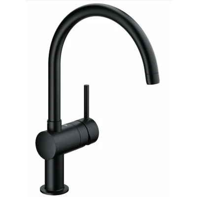 Afbeelding van Grohe Minta keukenmengkraan zwart 32917KS0