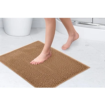 Afbeelding van Emma Barclay Noodle Badmat, antislip, zacht, walnoot, 40 x 60 cm