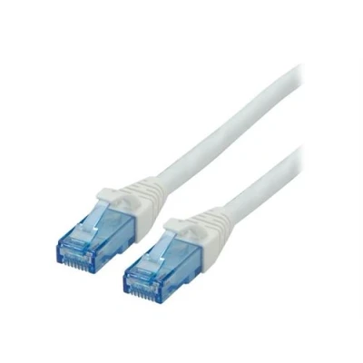 Image de Roline Cordon de raccordement RJ 45 (M) pour 20 m UTP CAT 6a sans halogène moulé bloqué blanc