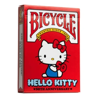 Afbeelding van Bicycle® Hello Kitty 50th Anniversary Premium Speelkaarten Poker Collectible Sanrio