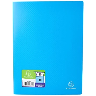 Image de Porte Vues Exacompta polypropylène A4 20 Bleu