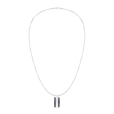 Afbeelding van Tommy Hilfiger Parker Ketting silvercoloured/blue, Heren, Maat: One Size, Silver coloured/blue
