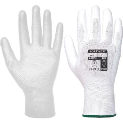 Afbeelding van Handschoen PU Palm Wit A120 Portwest